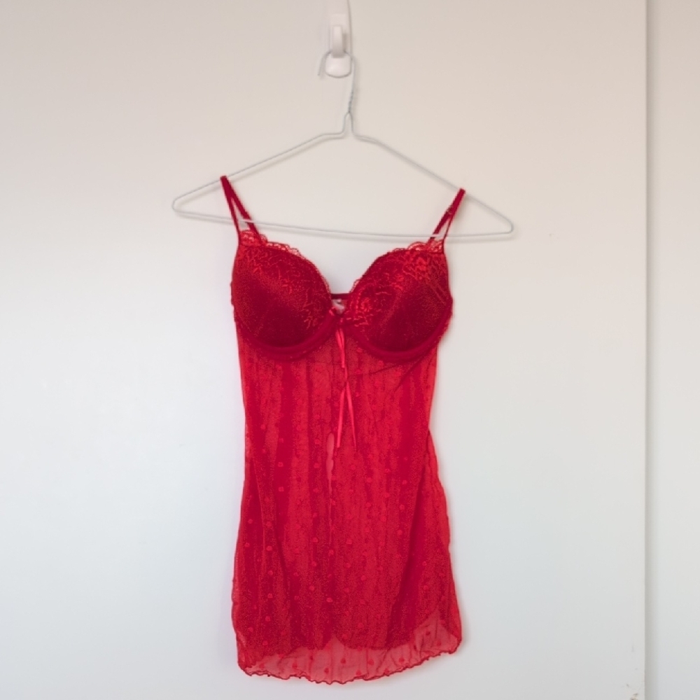 Y2K Red Going Out Top Size 34